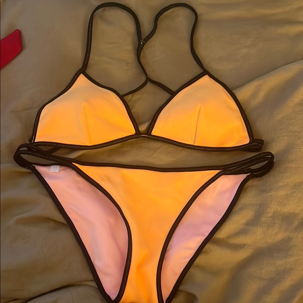 Victoria's Secret Orange and Pink Bikini